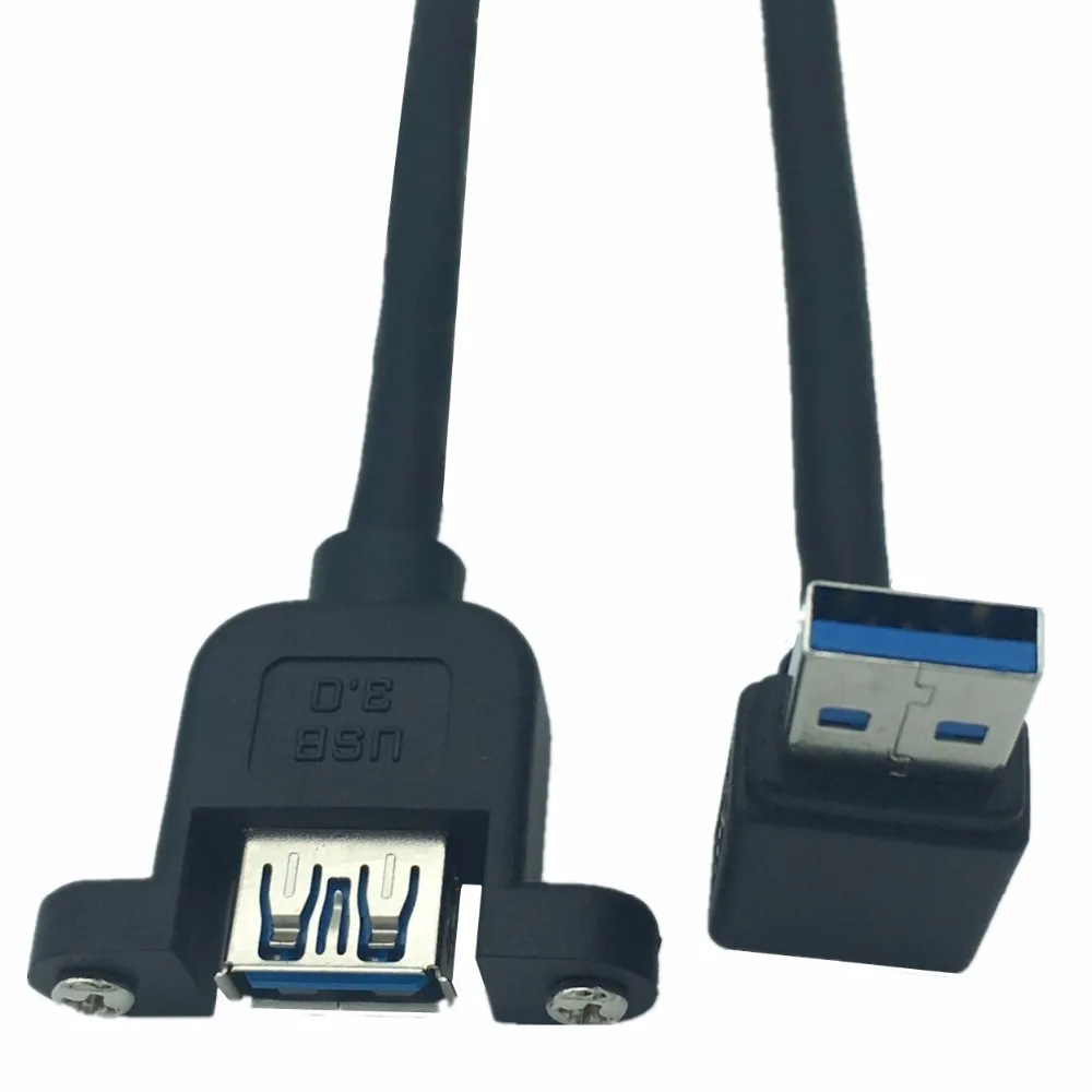 USB 3 0 A папа 90 градусов вверх и вниз левый правый угол к мама Панельное крепление