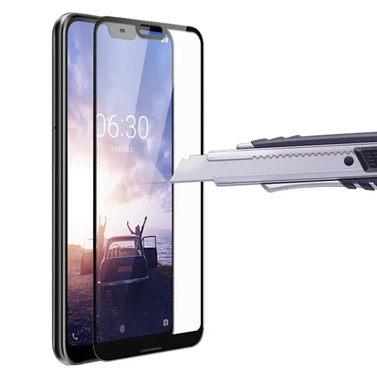 3D полное покрытие 9H закаленное стекло для Nokia 7 X7 PLUS Защитное экрана|Защитные
