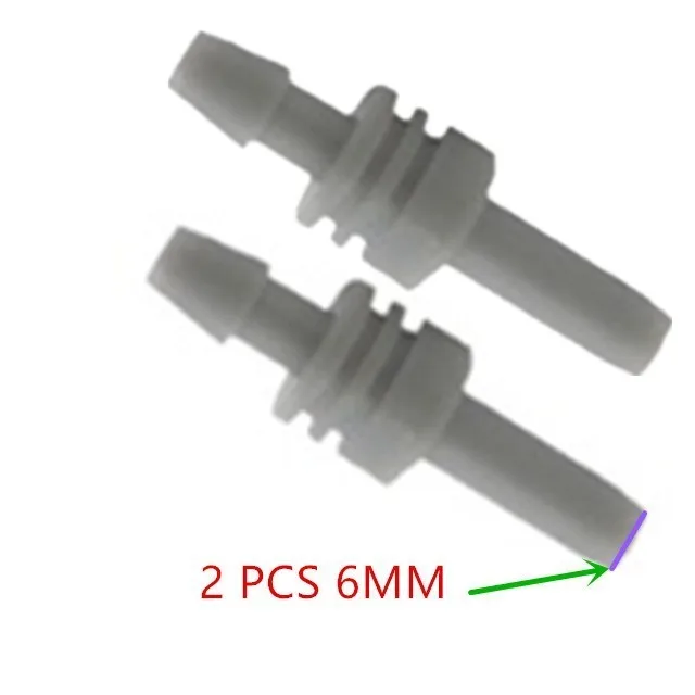 2PCS 6MM Plastic 5mm diameter NIBP Cuff Connector to connect Blood pressure monitor BP826 cuff - Цвет: 2PCS 6MM