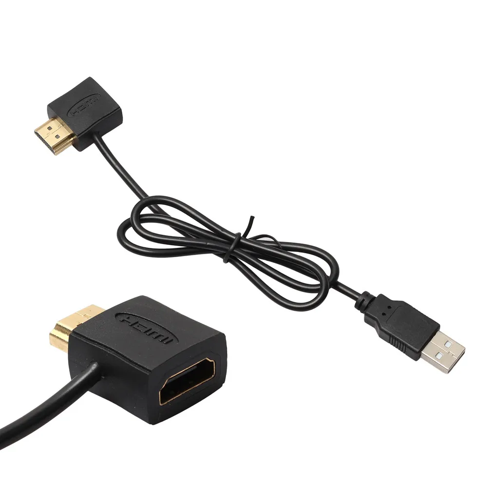 Мужской и Женский Конвертор 50 см + USB 2 0 зарядный кабель сплиттер адаптер HDMI