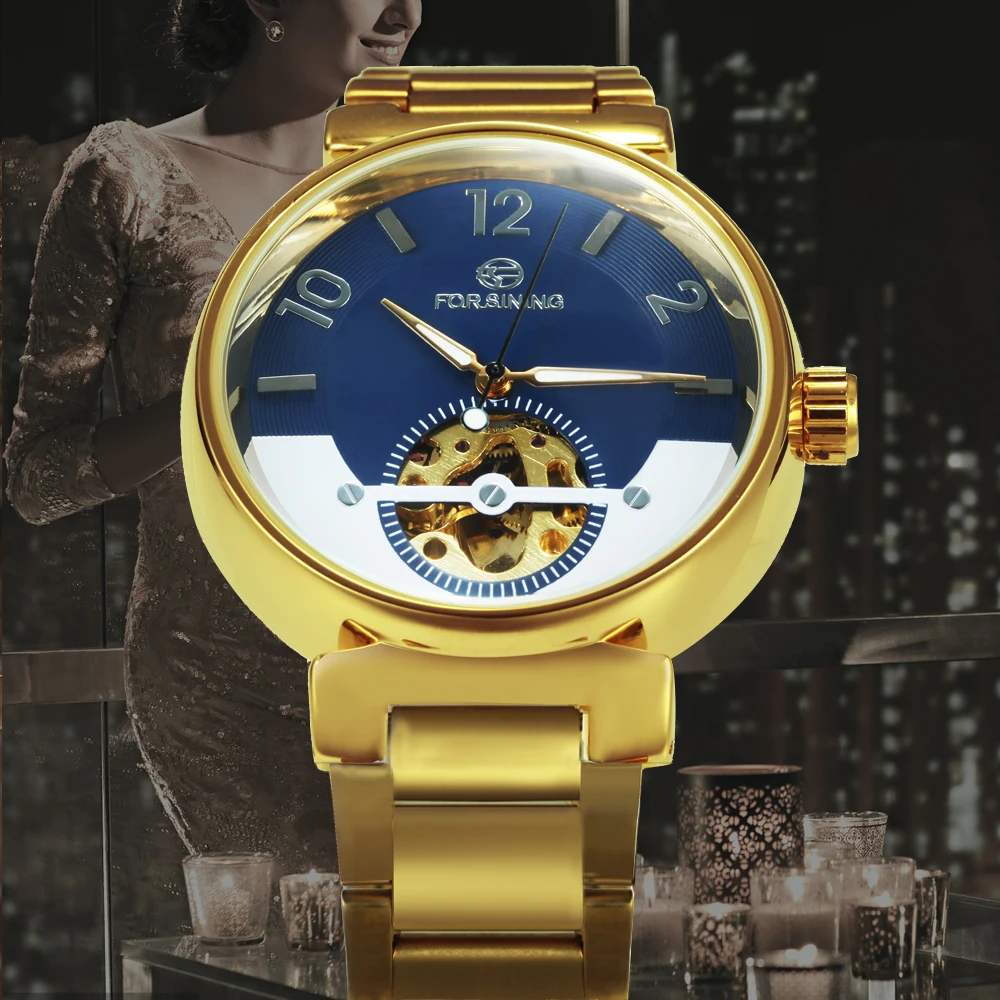 Часы наручные FORSINING Мужские автоматические брендовые Роскошные деловые