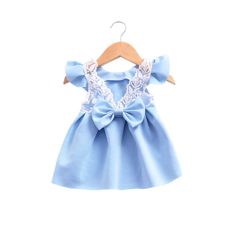 2018 кружевное детское праздничное плиссированное платье с бантом для принцессы