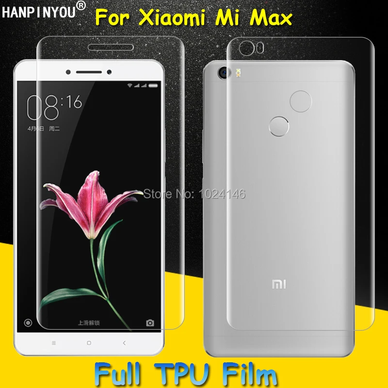 

Защитная пленка для Xiaomi Mi Max, Mimax, мягкая, прозрачная, с полным покрытием, из ТПУ, не закаленное стекло
