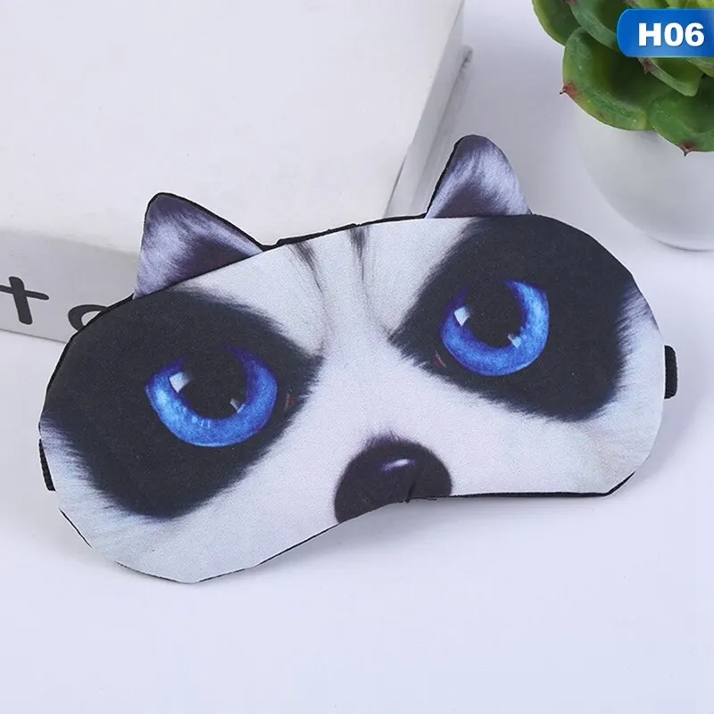 3D маски для собак, кошек, глаз, 1 шт., милые дорожные тени для век, маски для сна, очки для глаз