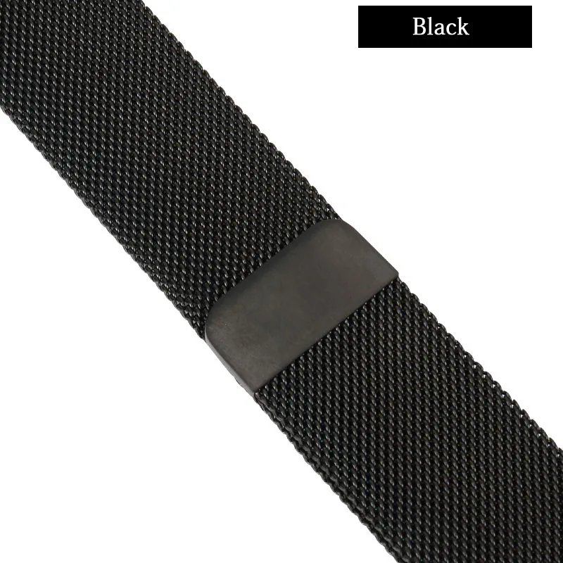 Black MAIKES, Миланская петля, ремешок для Apple Watch, 4, 44 мм, металлический ремешок для часов Apple Watch, 42 мм, ремешок из нержавеющей стали iwatch, 40 мм, 38 мм - Цвет ремешка: Black