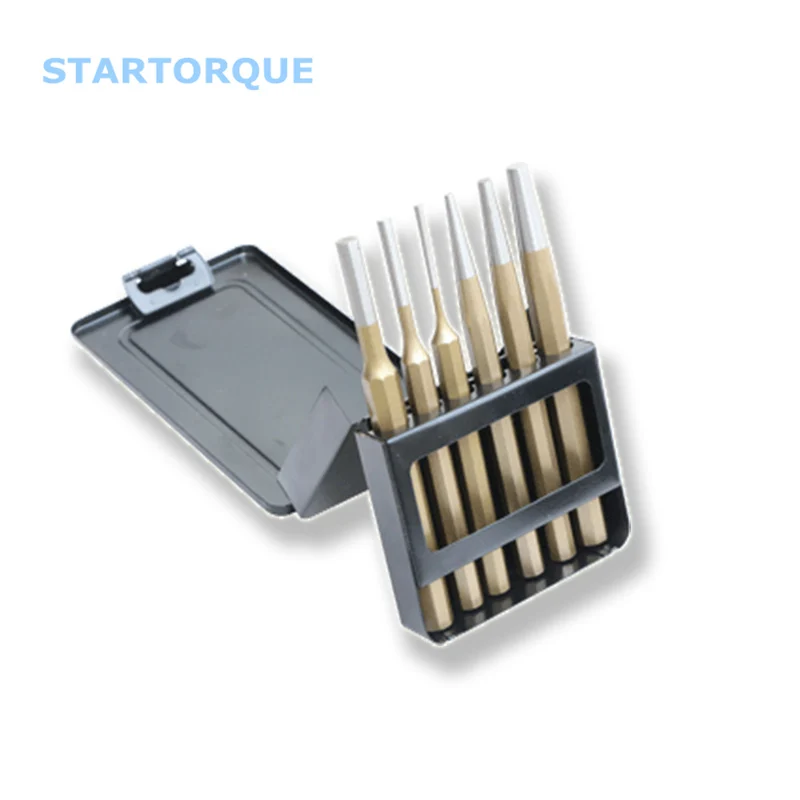 STARTORQUE 6 шт набор для пробивки Центральный штифт холодная долота твердая жестяная