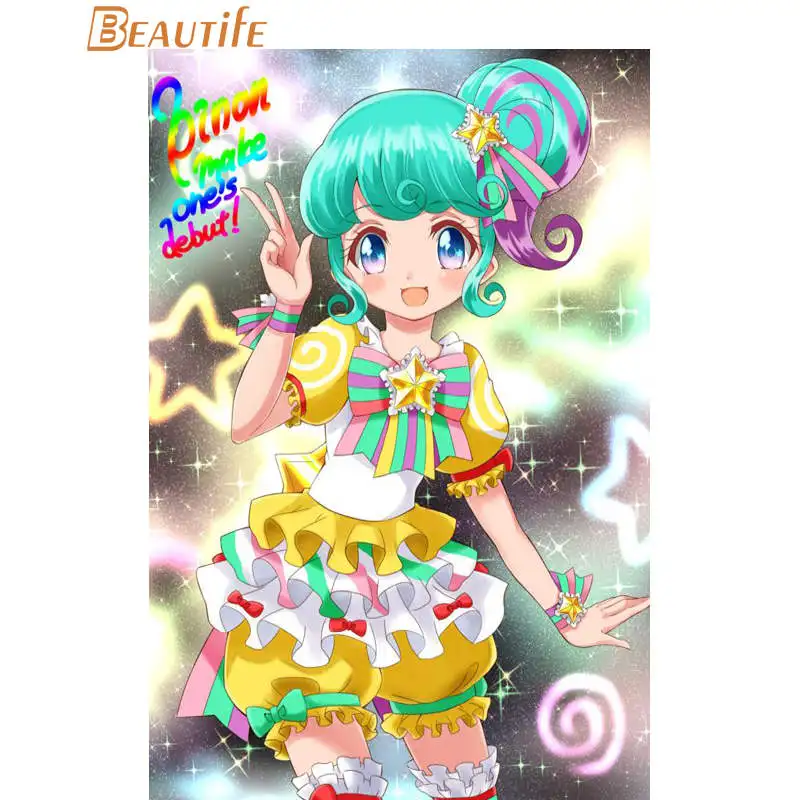 Pripara Idol время плакат ткань Шелковый украшения дома настенный художественный