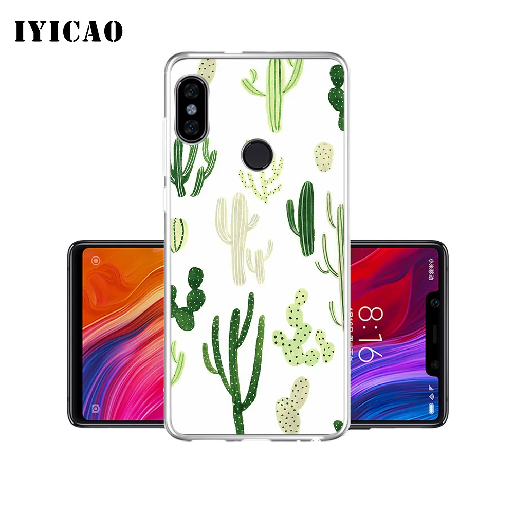 IYICAO милый мягкий силиконовый чехол для телефона С КАКТУСОМ Xiaomi Mi 9 8 SE 6 A1 A2 Lite F1 MIX2S