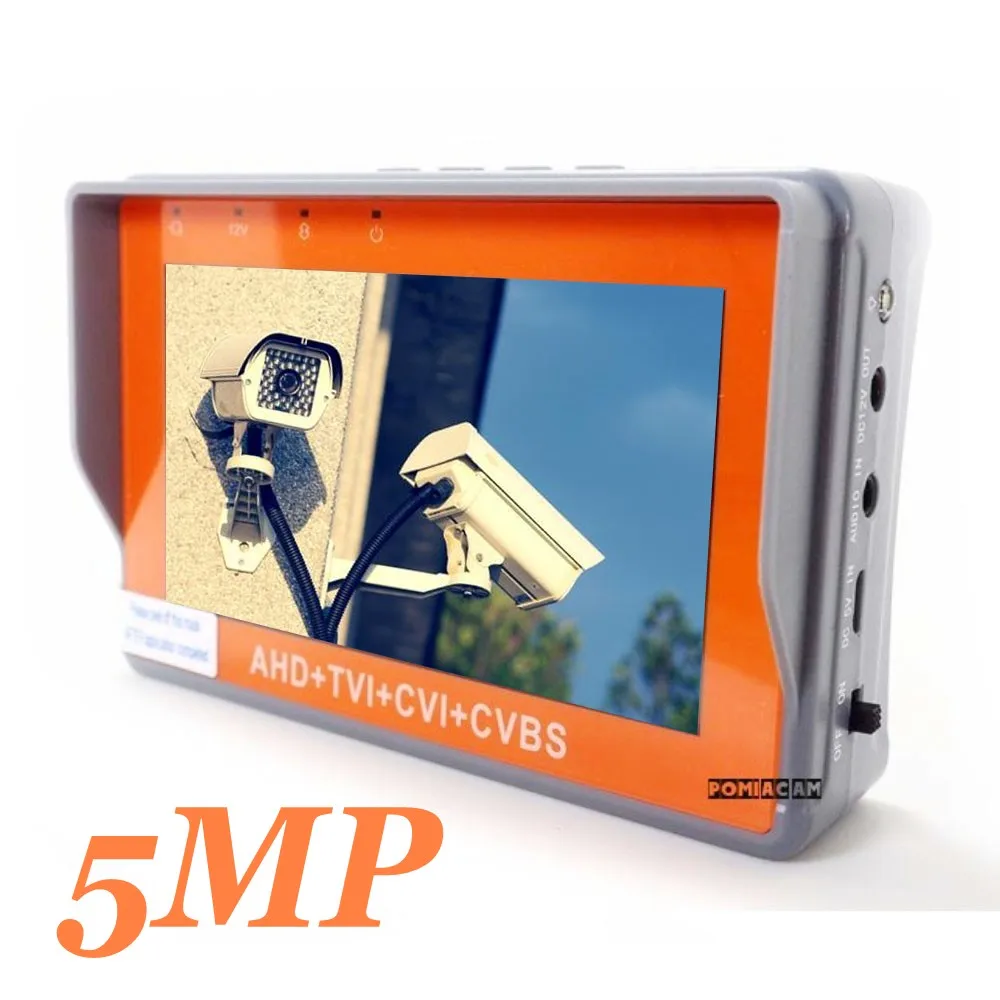 Модернизированная 5MP 4MP AHD TVI CVI CVBS аналоговая камера безопасности тест er монитор IV8C IV7W HD CCTV Тест er с PTZ UTP кабель тест
