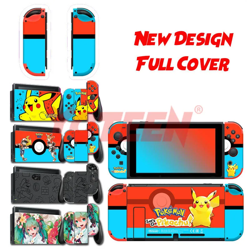 Для nintendo Switch Pain sticker консоль Dock Joy Con полное покрытие цветной бумажной кожи Закаленное стекло протектор экрана от 2000-2305