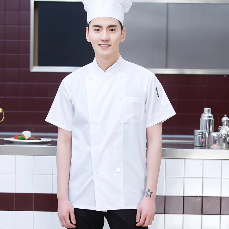 long sleeves restaurant uniform chef coat Quality Hotel cook costume Jacket Baker Barber Uniforms Kitchen Top workwear uniforms |