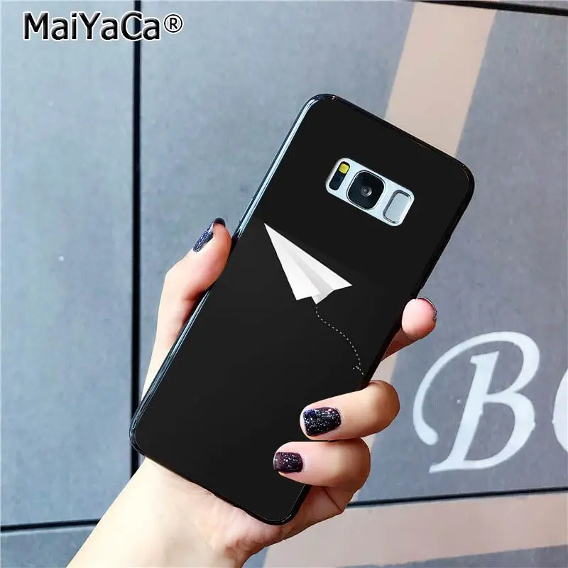 MaiYaCa Travel the world бумажный самолет чехол для телефона Samsung Galaxy S20 S8 S7 edge S6 S10 Lite S10Plus S10E S9