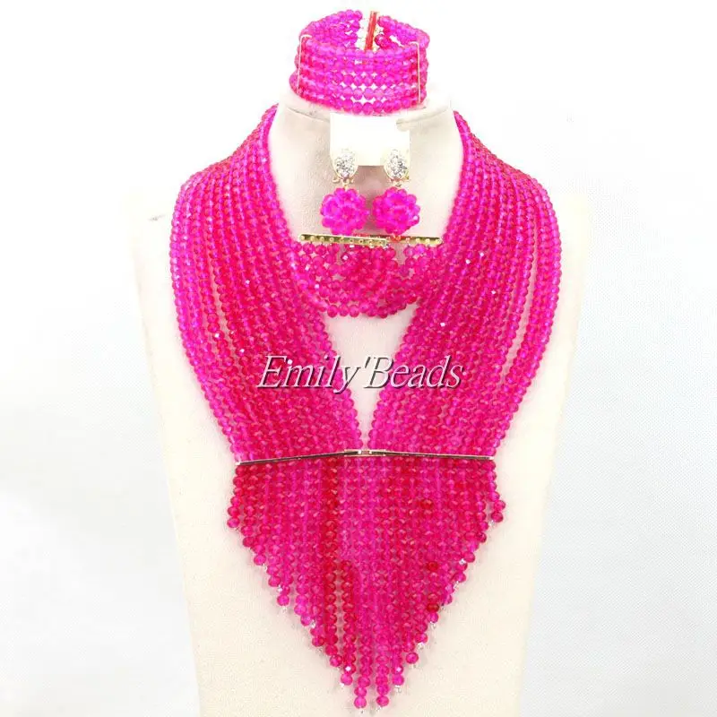 2015 Новый Модный нигерийский Свадебный комплект ювелирных изделий с африканскими