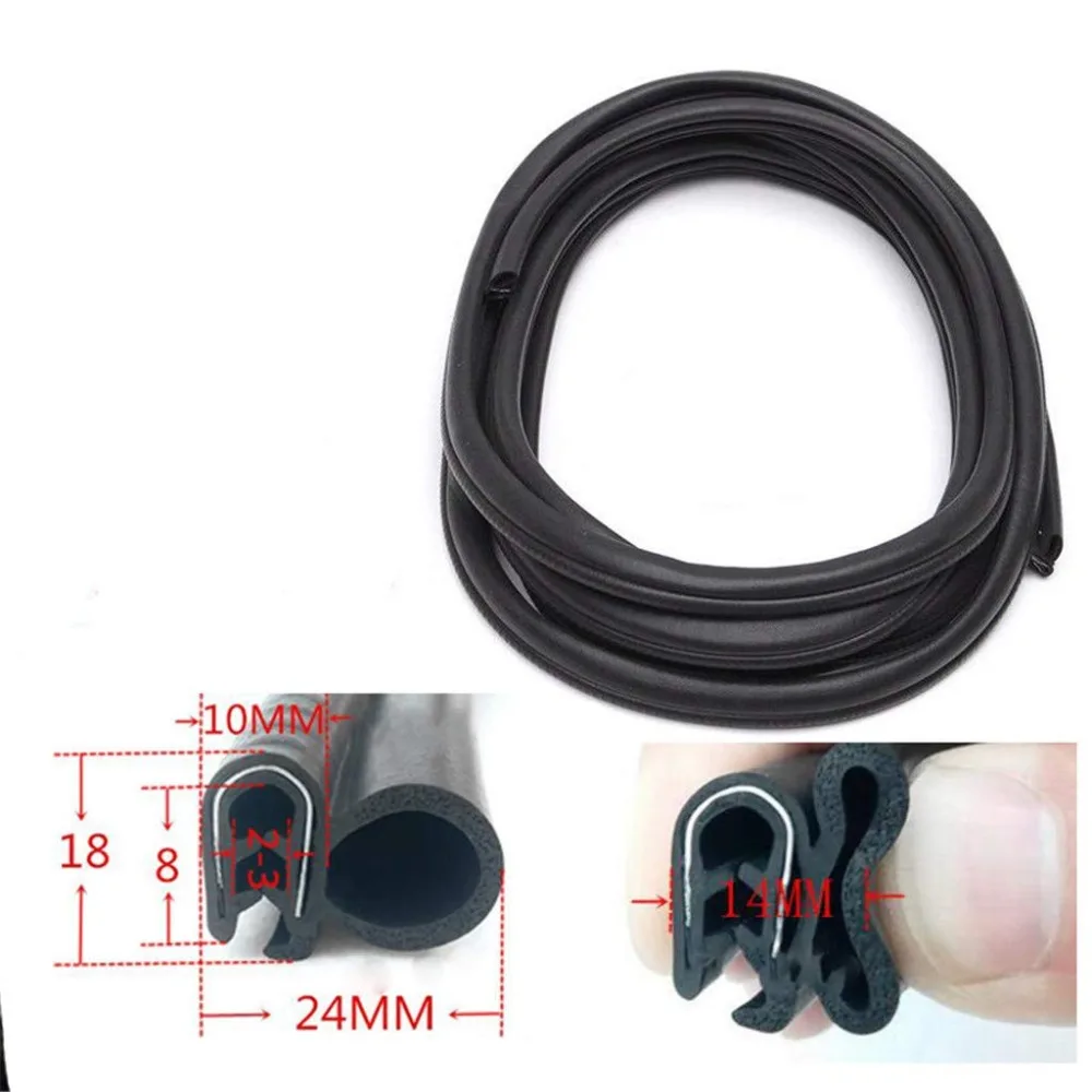 6М Резиновые уплотнительные полосы для защиты краев дверей автомобиля от пыли и шума типа D-образной формы Генераторный шкаф Скелетная промышленная полоса.