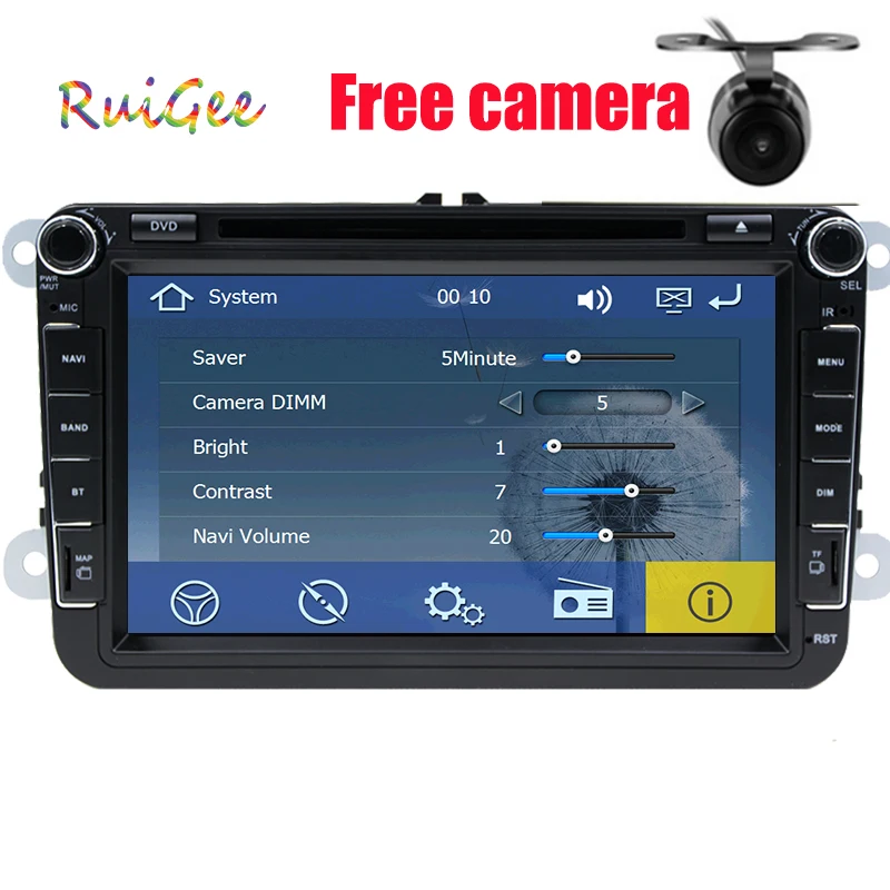 Горячая Распродажа 2 DIN автомобильный DVD GPS для VW JETTA GOLF MK5 MK6 GTI PASSAT B6 POLO SKODA Fabia