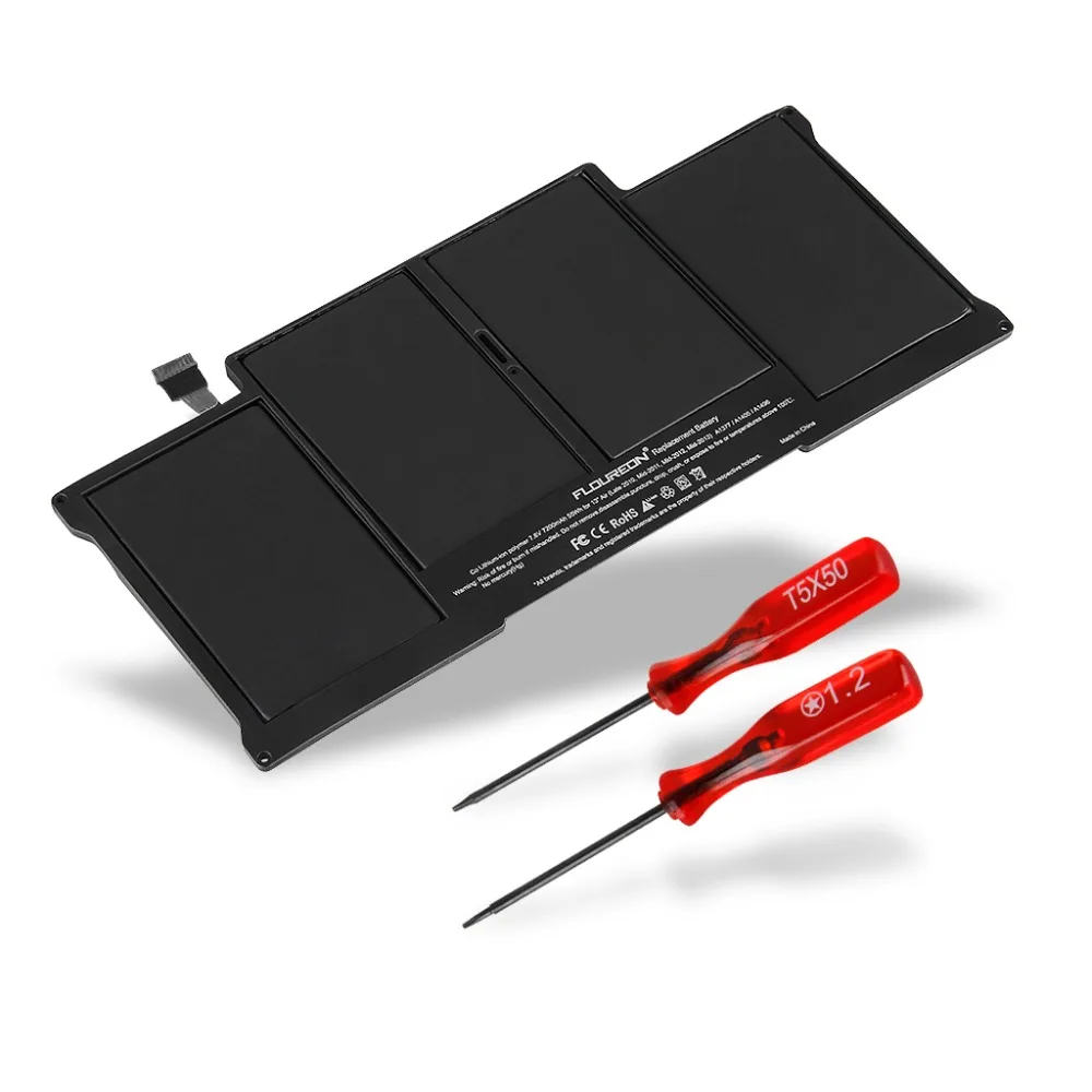 Floureon 7,6 В 7200 мАч 55Wh LiPo ноутбука Батарея для MacBook Pro Air 1" A1377 A1405 A1496 MC503LL/замены Батарея