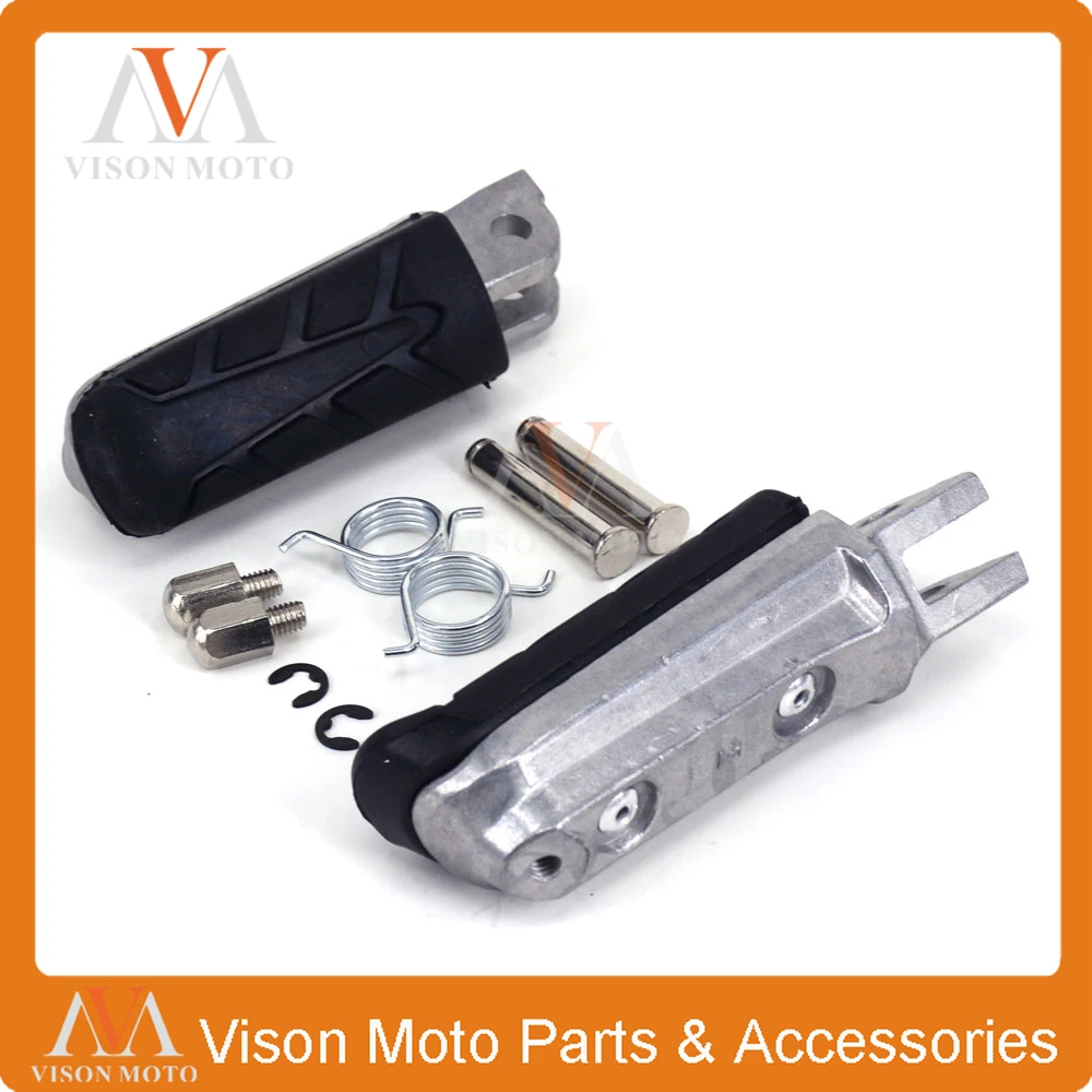Billet Front Foot Pegs Rests Footrest Pedals For HONDA VT250 VT 250 1988 1989 1990 VTR250 VTR 98-03 CB400 CB 400 CB400SF | Автомобили и