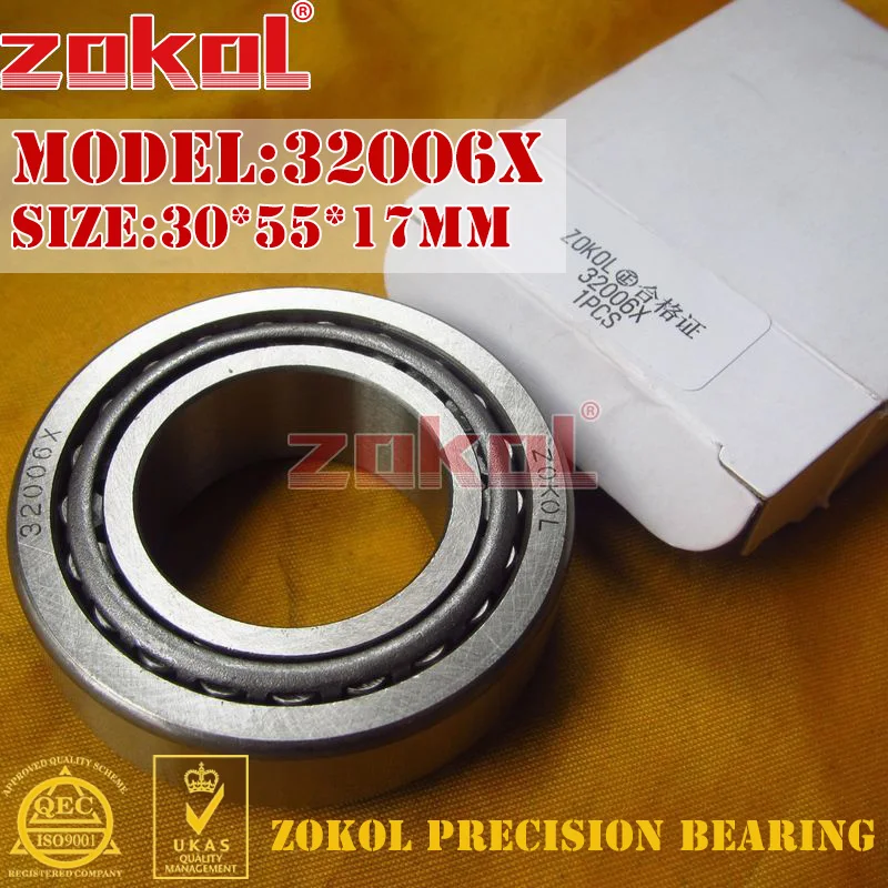 

Подшипник zokol 32006X 2007106E конический роликовый подшипник 30*55*17 мм
