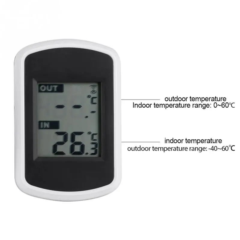 Цифровой беспроводной термометр комнатный и уличный измеритель температуры