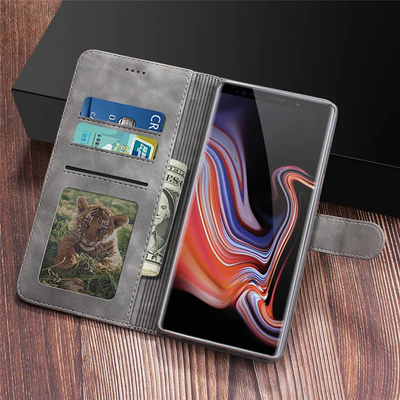 Винтаж кожаный чехол для samsung Galaxy Note 8, 9, 10, чехол-книжка с бумажником для samsung S10E S10 S9 S8 плюс A10 A20 A30 A40 A50
