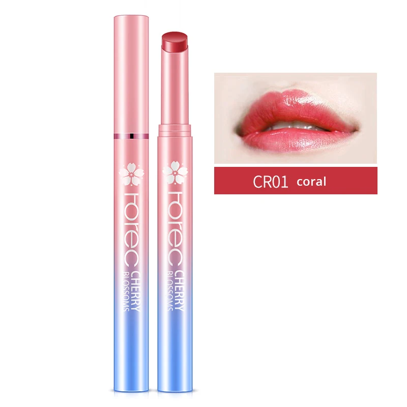 CR01 coral ROREC питательные губы легко носить долговечный бальзам для губ увлажняющая помада питательный lipstcik сексуальный гель для губ - Цвет: CR01 coral