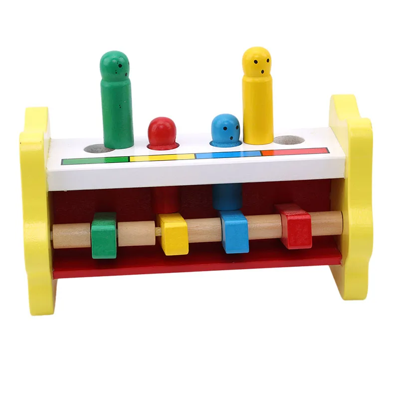 Деревянное раннее образование Strike Trapeze игра дети смешной стек водитель