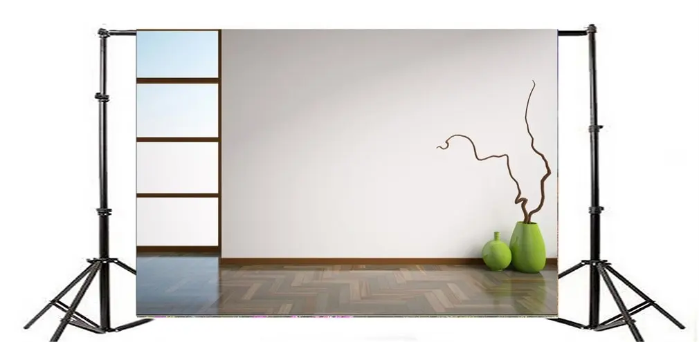 Photography Backdrop European Indoor White Wall Vintage Wooden Floor | Электроника
