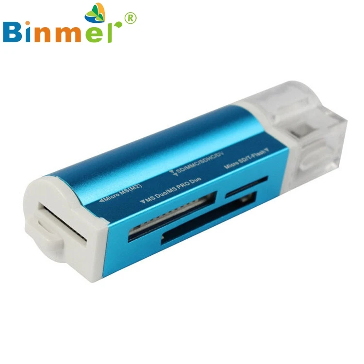 Beautiful Gift New for Micro SD SDHC TF M2 MMC MS PRO DUO All in 1 USB 2.0 Multi Memory Card Reader Wholesale price Sep1 | Компьютеры и