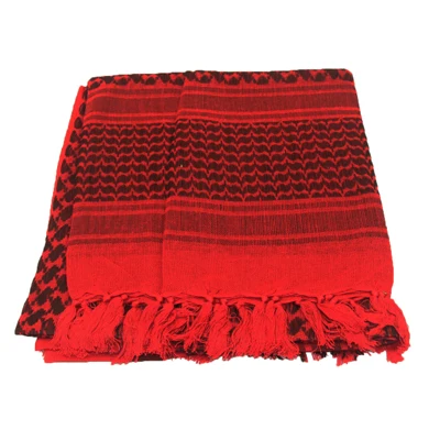 Red Охотничий Тактический Keffiyeh Shemagh шарф в арабском стиле, шаль для шеи, накидка для головы, для охоты, тактический, для пеших прогулок, для страйкбола, аксессуары для стрельбы - Цвет: Red