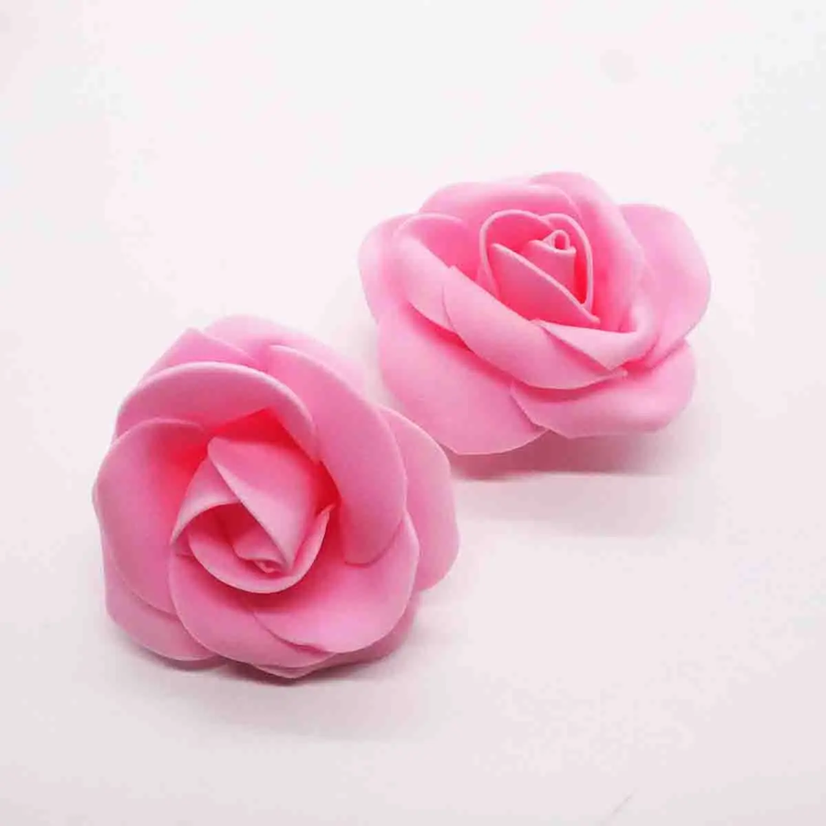 deep pink 20 шт./лот, 6 см, искусственные цветы, свадебные украшения, ПЭ пена, розы, сделай сам, Флорес, скрапбукинг, венок, гирлянда, домашний декор - Цвет: deep pink