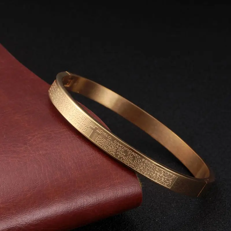 gold style 4 Полые Звездные Браслеты из нержавеющей стали, выгравированный браслет с кристаллами для женщин и мужчин, брендовые ювелирные изделия - Окраска металла: gold style 4