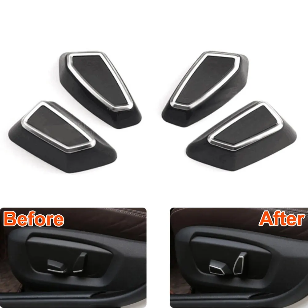 4 шт. ABS кнопки регулировки переднего сиденья для переключателя крышки BMW 5 серии