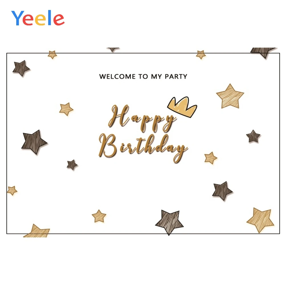 Фоны для фотосъемки Yeele с изображением короны и звезд вечерние шение вечеринки