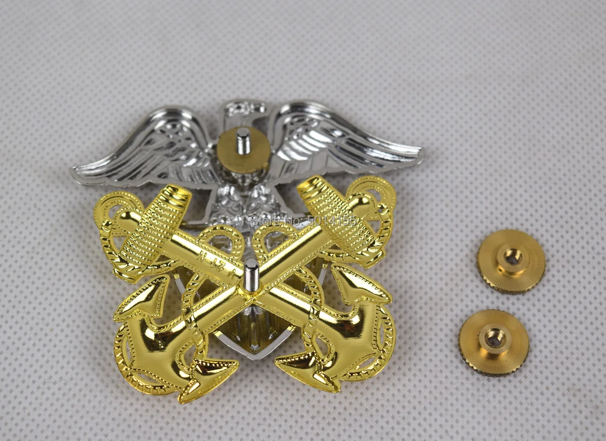 Реплика WW2 Военно-морского флота США большая шляпа металлический значок булавка