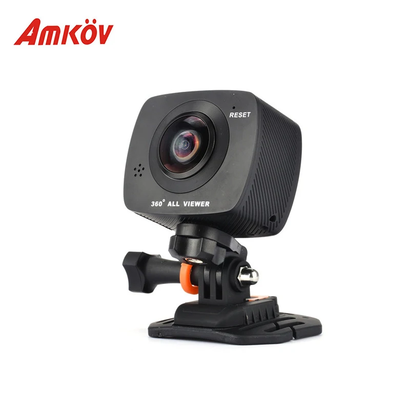Amkov 200 S 360 градусов панорамный двойные линзы Камера Профессиональное видео