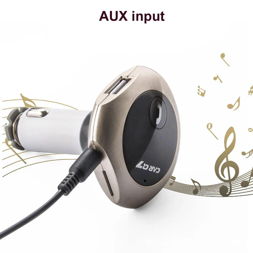 Беспроводной для Bluetooth автомобиля 2USB зарядное устройство fm передатчик Hands Free MP3