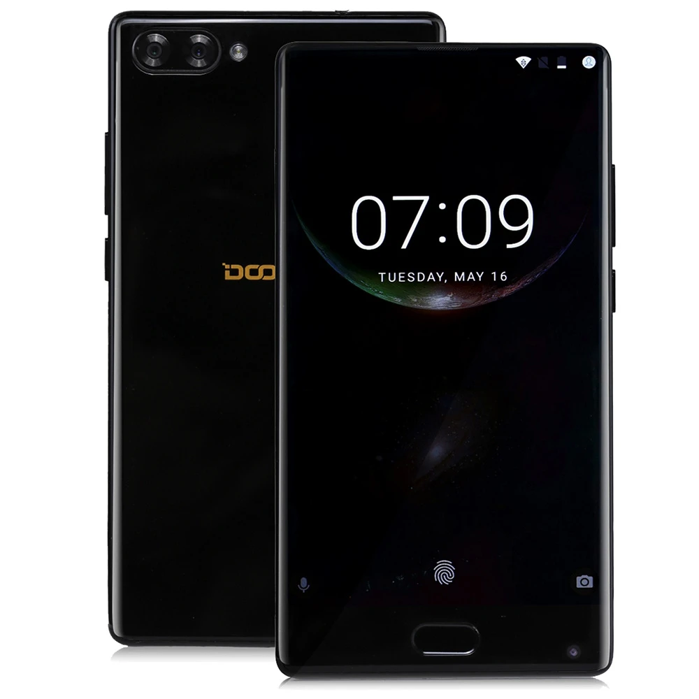 В наличии DOOGEE MIX 4 ГБ + 64 5 дюймов Android 7 0 Helio P25 Octa Core 2 ГГц из металла тело спереди