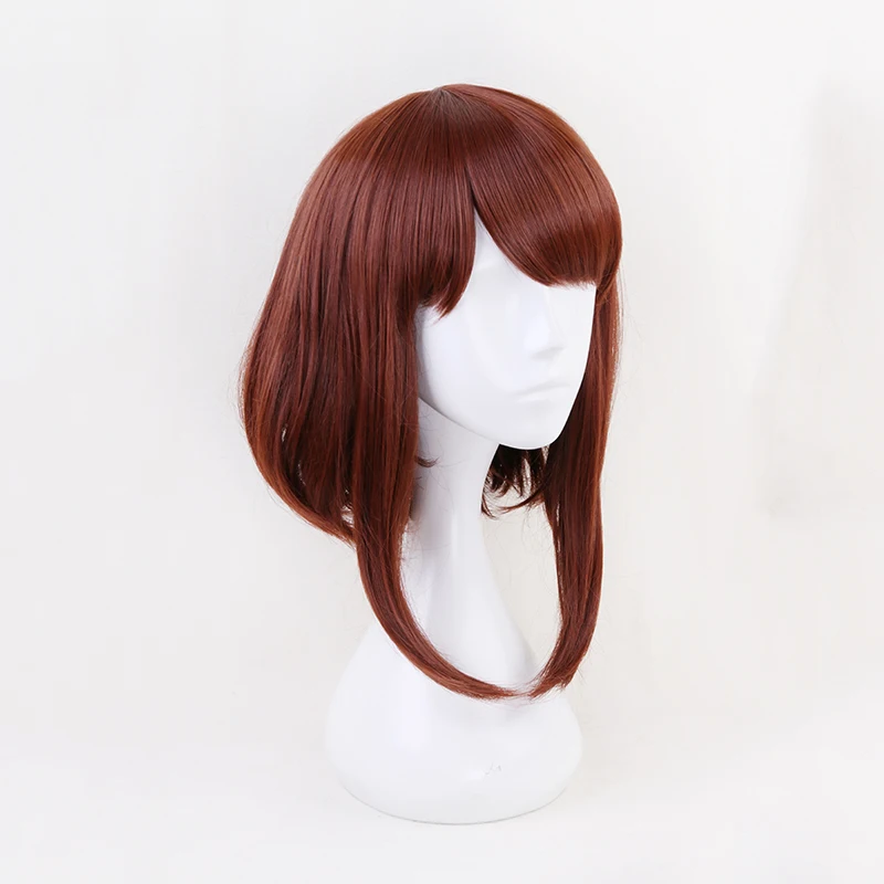 Мой герой Academy OCHACO URARAKA Ochako Женский коричневый короткий парик косплей костюм Boku no Hero Academy термостойкие парики для волос
