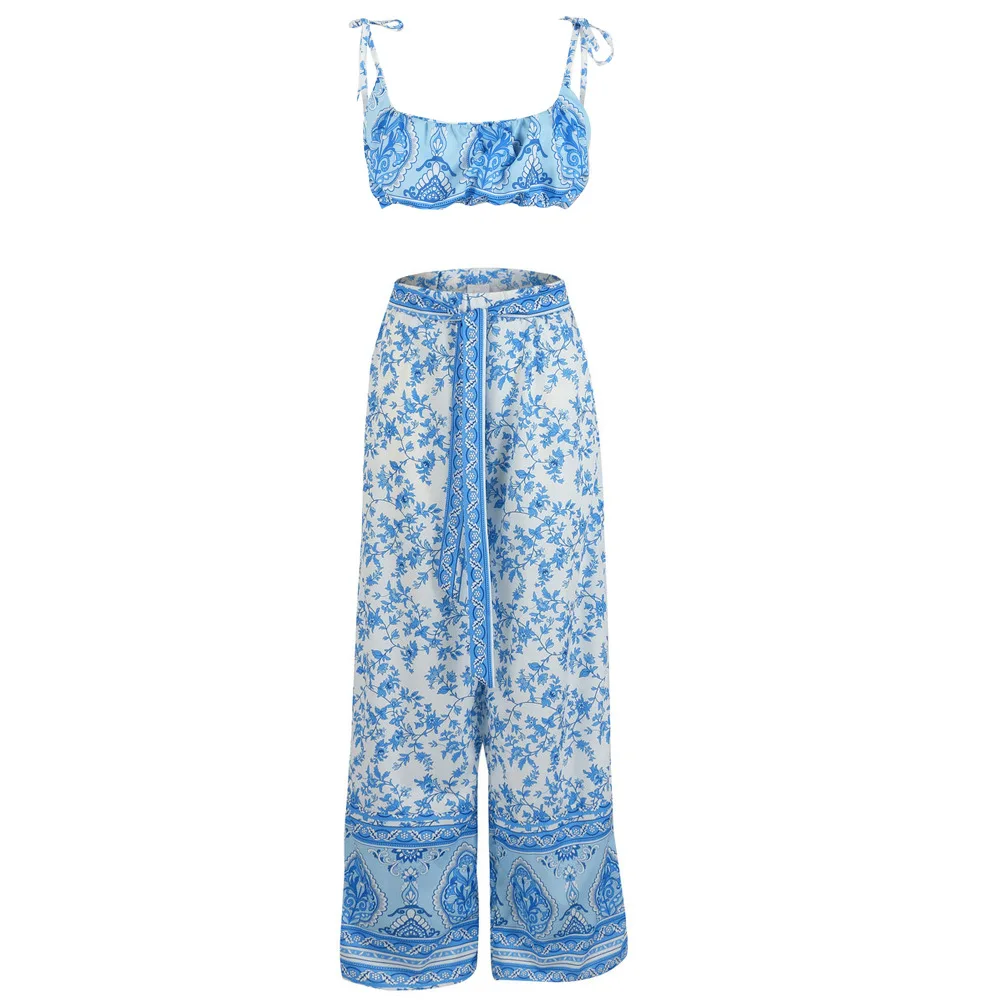 

2 piece outfits for women sexy two piece 2019 fashion two piece pants set womens print pink outfit casual matching sets