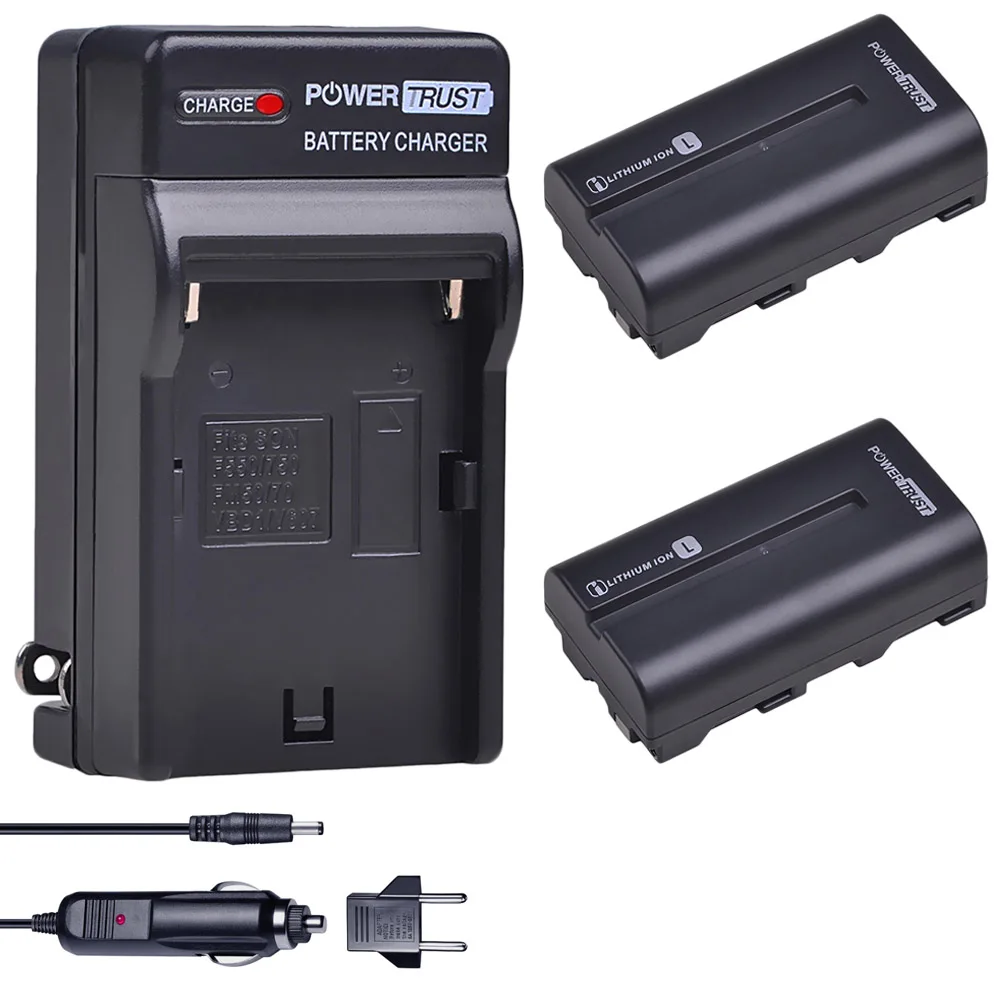 2X NP-F550 NP-F570 2600mAh Li-ion Battery and Charger kit for Sony F550 F570 NP-F330 NP-F530 NP-F730 NP-F750 Hi-8 Camera | Электроника