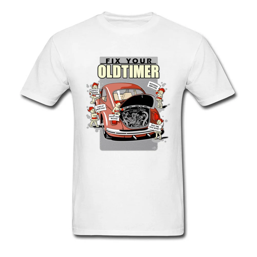 Fix Your Oldtimer мужские рубашки в стиле рокабилли Забавный дизайн мультфильм Бадди