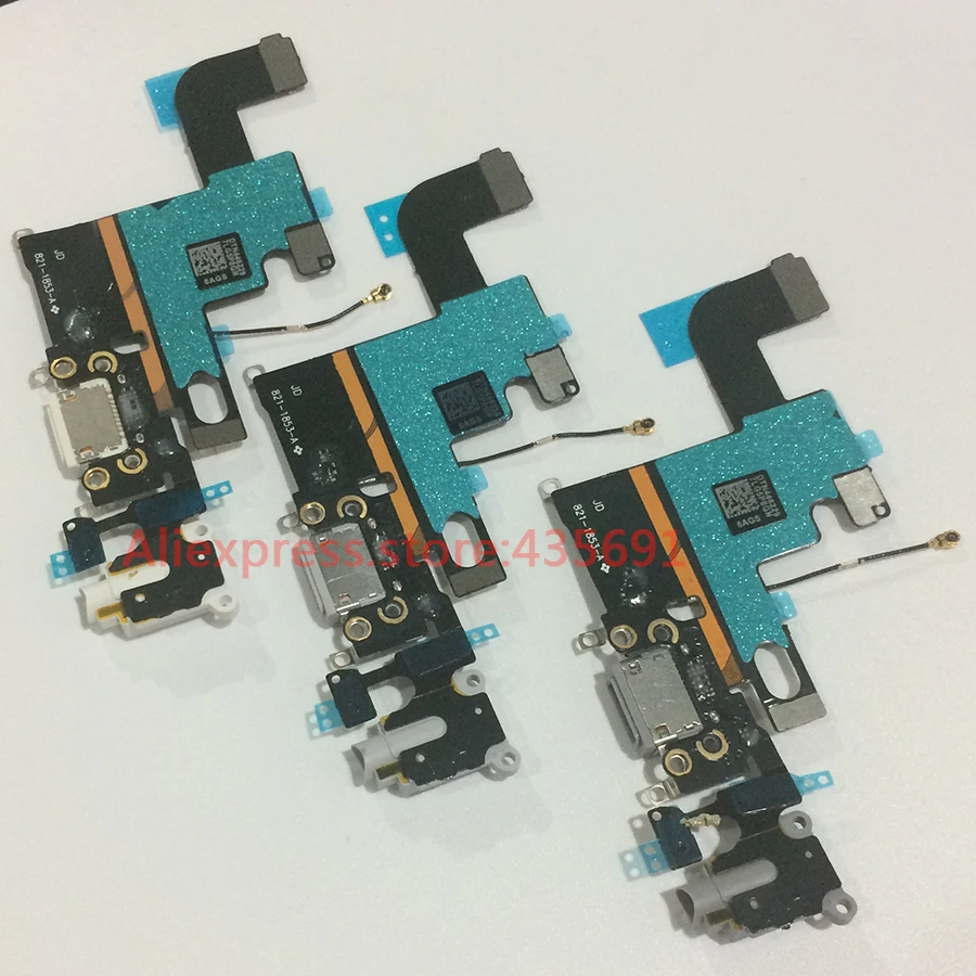 20Pcs/lot USB Charging Dock Charger Port Headphone Audio Jack Connector with MIC Flex Cable For iPhone 6 4.7&quot Repair Parts | Мобильные