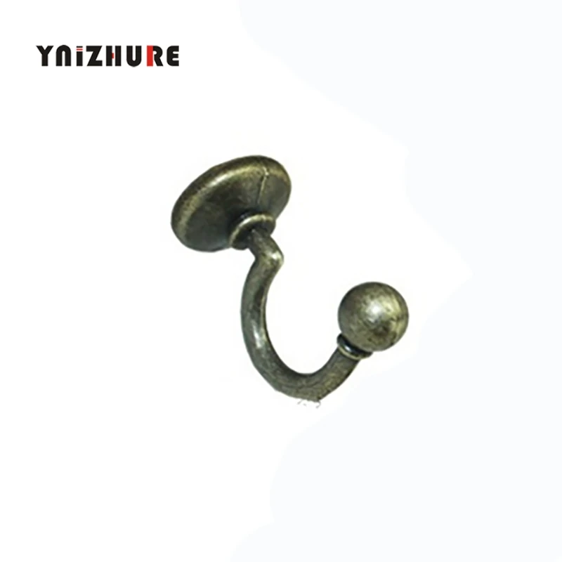

1PC Wall Door Bath Double Prong Coat Hook Hanger,Pot Hanger Hooks,Handbag Bag Hanger Hooks Vintage Alloy Furniture Hardware