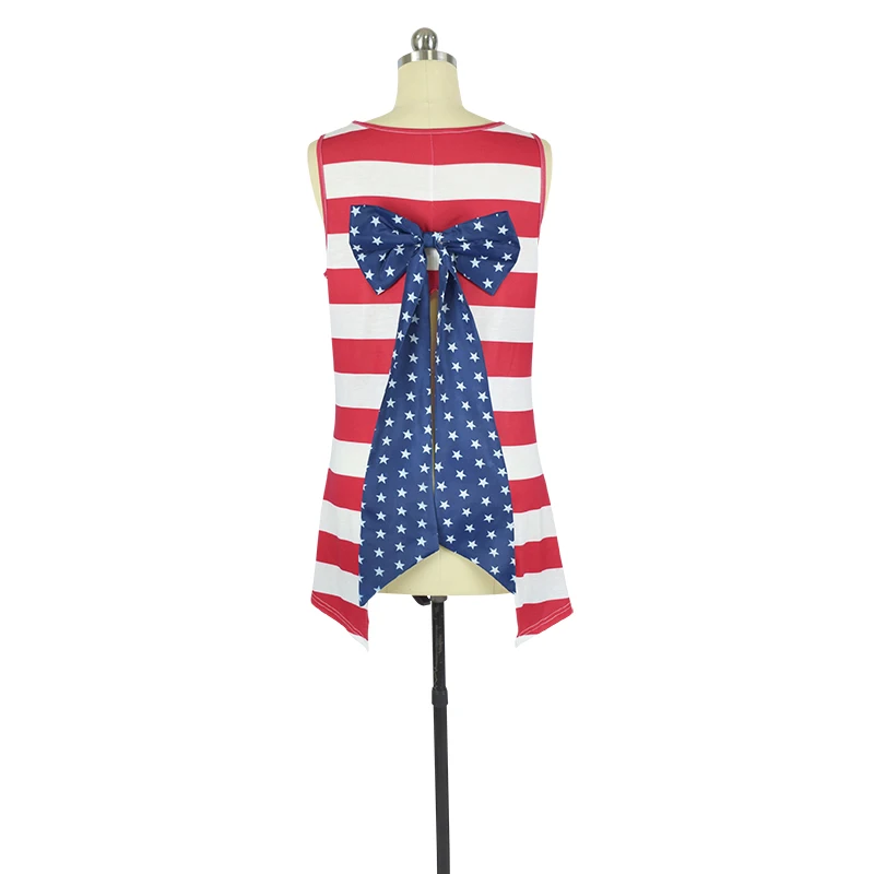 Верхняя одежда для мамы и дочки Летний жилет в полоску Футболки с принтом со звездами бантом девочек