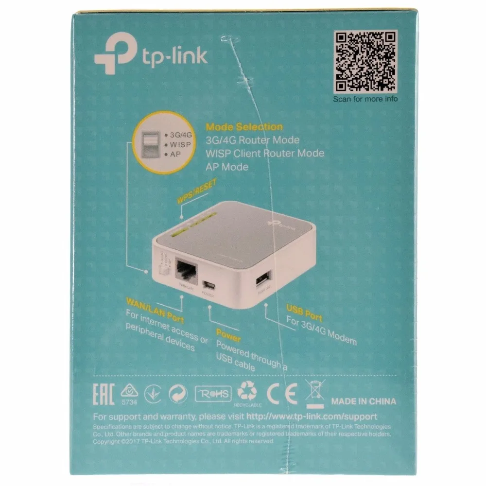 Английская прошивка TP-Link TL-MR3020 3g/3,75G беспроводной маршрутизатор N(логотип случайно
