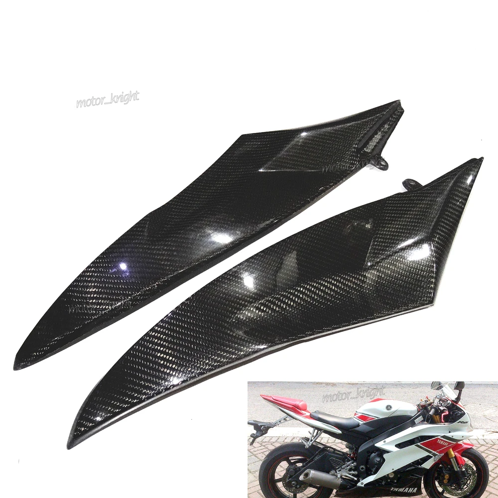 2006 2007 для Yamaha YZF R6 новые боковые панели из углеродного волокна 1x1 полотняное
