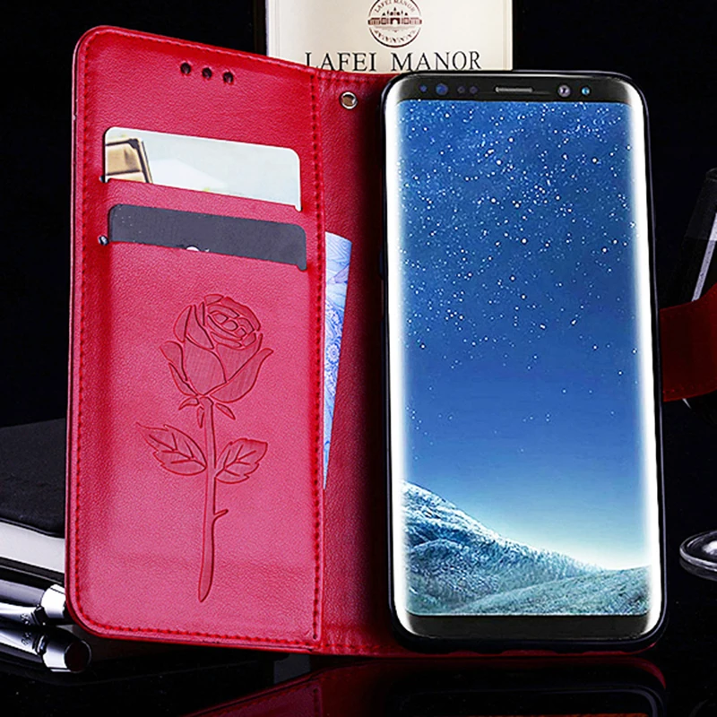 Nephy роскошный флип чехол для samsung Galaxy S5 S6 S7 край S8 S9Plus J1 J3 J5 J7 A3 A5 3D розовый кожаный чехол Etui держатель