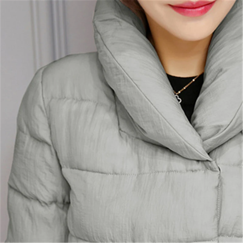 

winter New Plus Size Fashion Women oversize A-Line jacket coat long Cotton clothing Thick Warm Down Cotton coat Female L0289