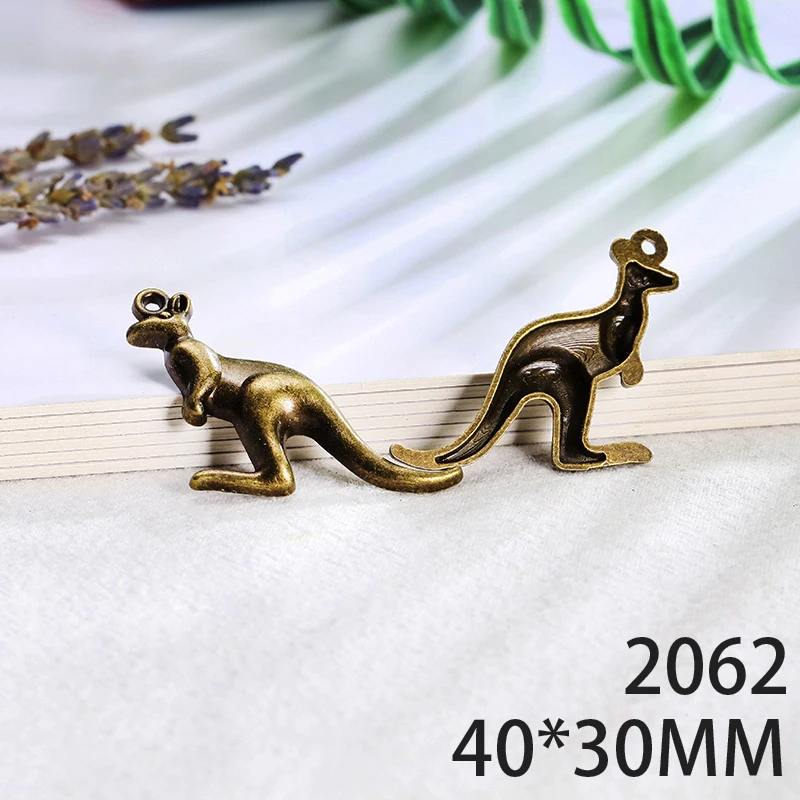 

40*30mm 5pcs Kangaroo Alloy Pendant For Diy Jewelry Making 2 Colors Antique Silver Antique Bronze No.2062