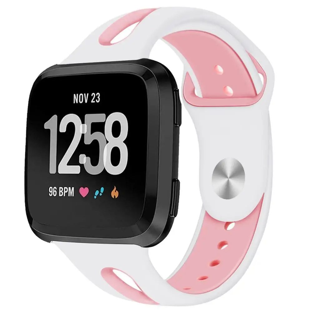 5 Совместим с Fitbit versa, ремешок силиконовый дышащий сменный спортивный ремешок для Fitbit часы Versa 61013 - Цвет ремешка: 5